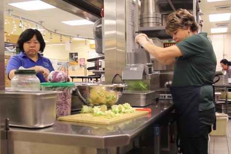 The daily routine of the cafeteria staff