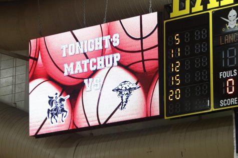Video board installed in Main Gym