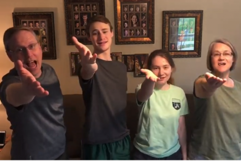 Sophomore Peter Schaper and his family perform