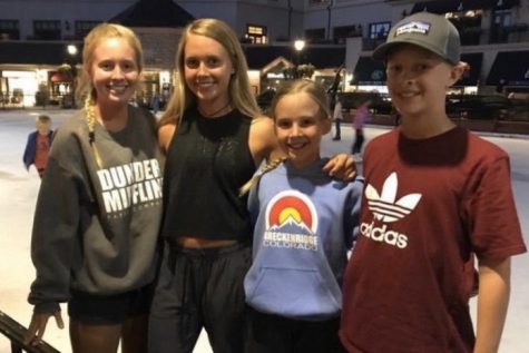 Pictured, left to right, is Megan, Molly, Jenna and Adian Nemnich in Beaver Creek Colorado.