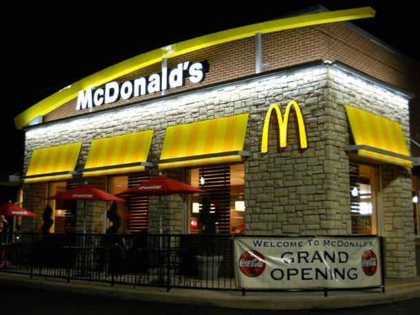 Modern McDonalds throws its grand opening party