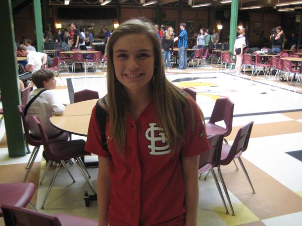 Students sport their Cardinals spirit for Opening Day