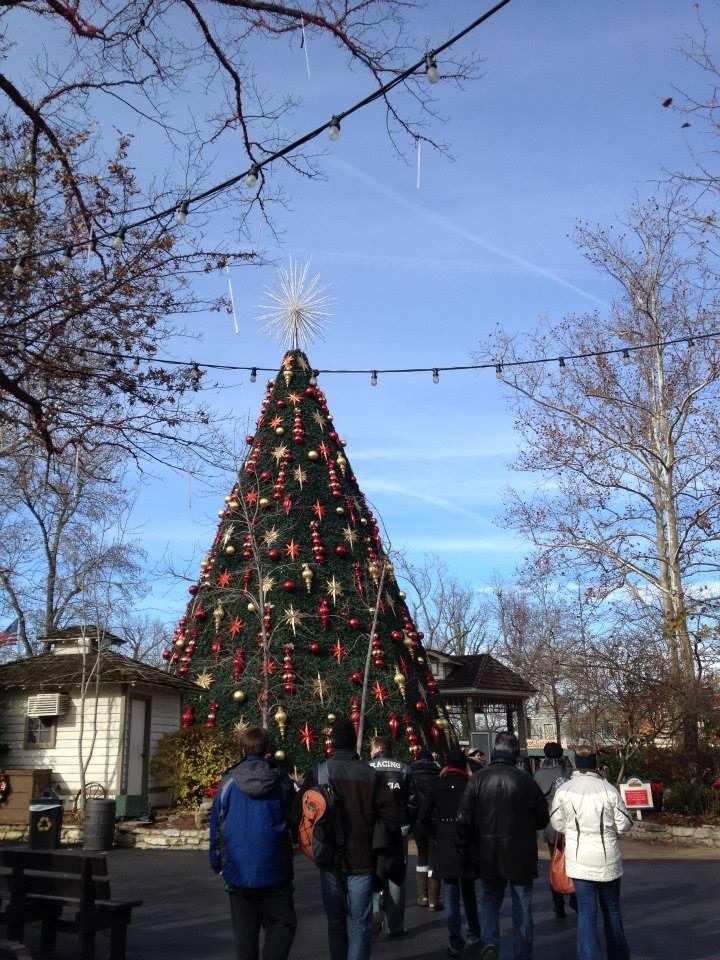 The Christmas tree at Silver Dollar City