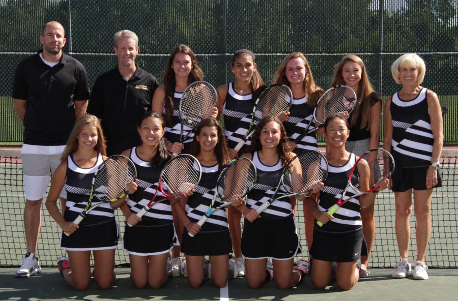 Girls tennis dominates at Districts