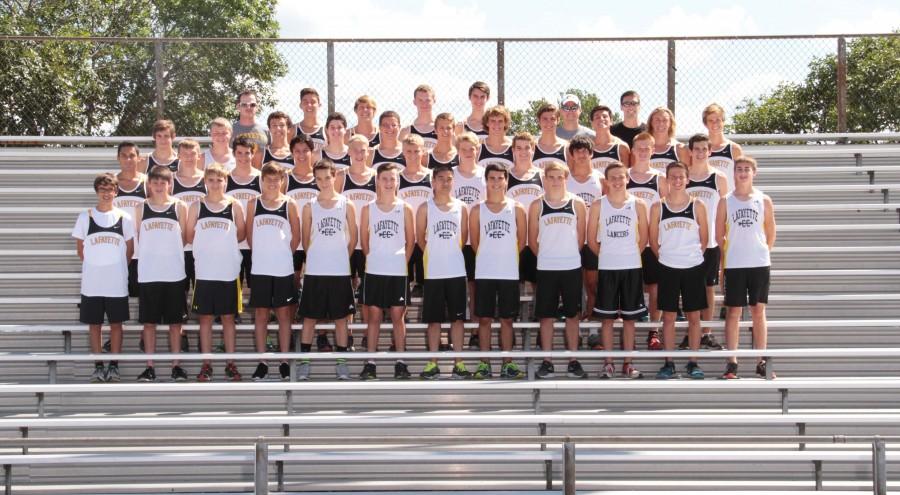 State+Champion+boys+cross+country+competes+in+their+first+meet+of+the+season.+