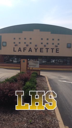 This is what the geofilter looks like when on Snapchat. Lundquist hopes it builds school spirit. 