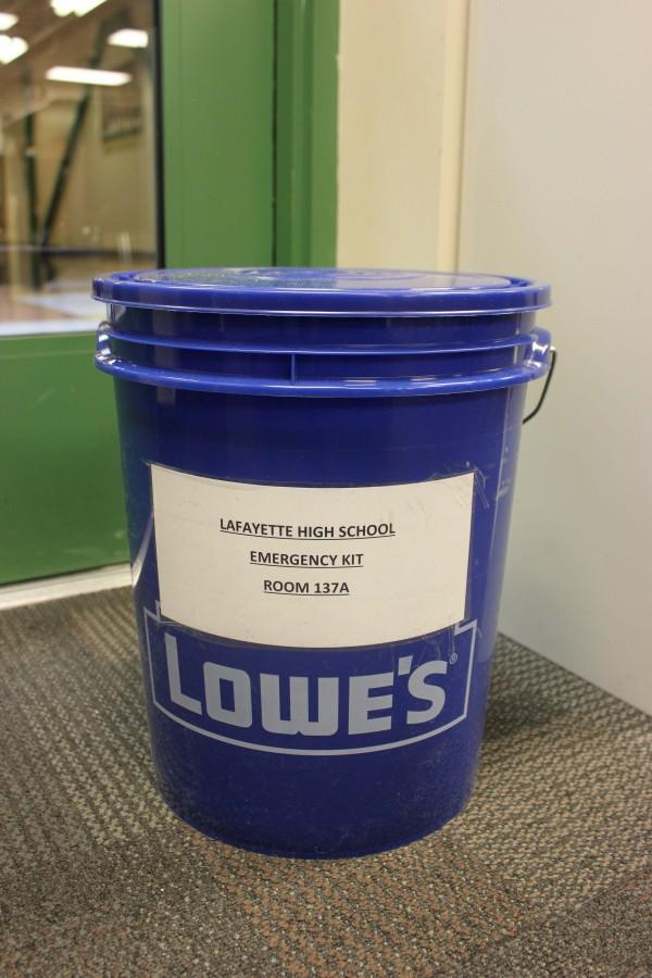 Lafayette receives new Emergency Buckets in classrooms