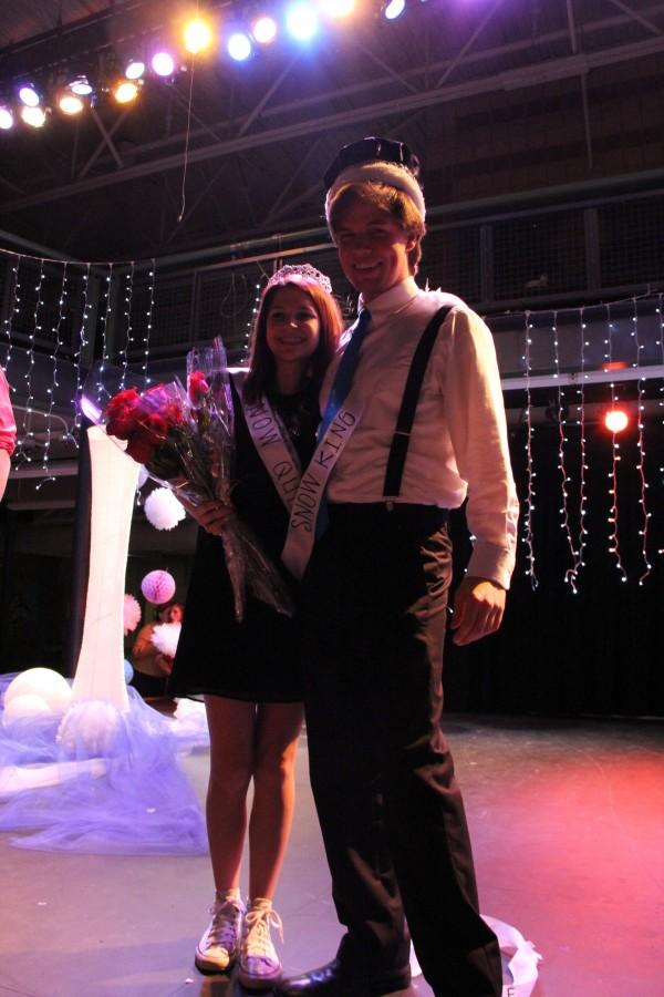 Karen+Farmer+and+Tru+Morse+were+named+Winter+Formal+King+and+Queen+on+Feb.+20.