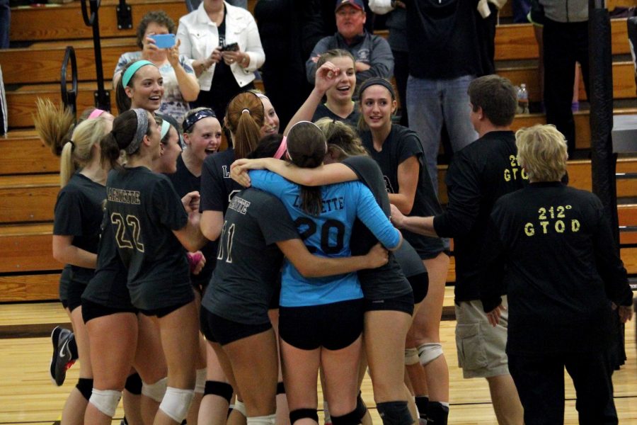 Six in a row; girls volleyball brings home the hardware
