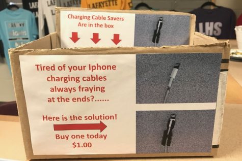 Engineering class sells charger savers in school store