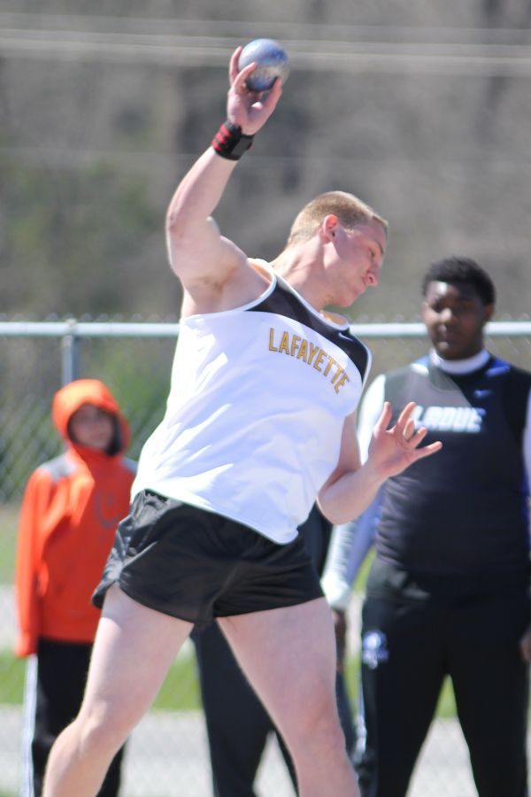 Henry Preckel participates in the shot put event at the Northwest Track meet last year.