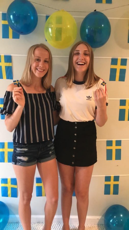 Senior Anna Karner hosted foreign exchange student Julia Eklund in the school year of 2017-2018. Karner and Eklund had a very positive experience and call each other sisters.