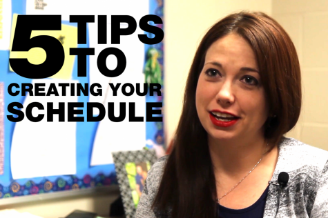 Five tips to creating your schedule