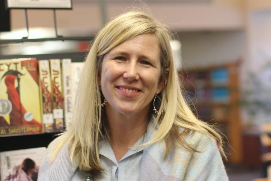 Librarian Nichole Ballard-Long won the 2018-2019 Teacher of the Year award.