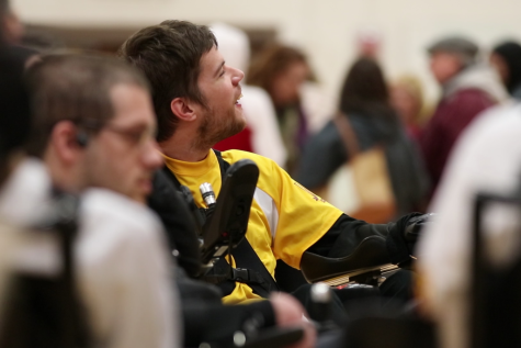 Hall monitor Ryan Key plays power soccer for the St. Louis Arrows.