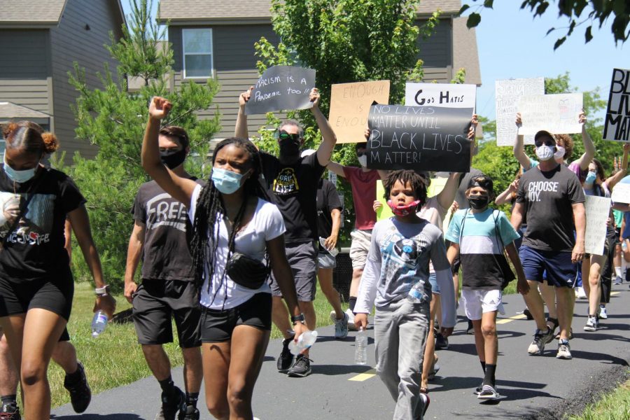 On June 13, 2020 many members of the Lafayette community came together to participate in a peaceful protest in support of the Black Lives Matter movement. Class of 2020 graduates Malayka Walton and Shannon Worley, who were the leaders in the planning of the event, were pleasantly surprised with the large turnout. 