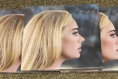 30, Adeles new album, is her side-profile in comparison to her previous album cover, which was a close-up photo of her face. Her album has been greeted with much enthusiasm, with music critic Rob Sheffield of Rolling Stone saying, Its her toughest, most powerful album yet. 