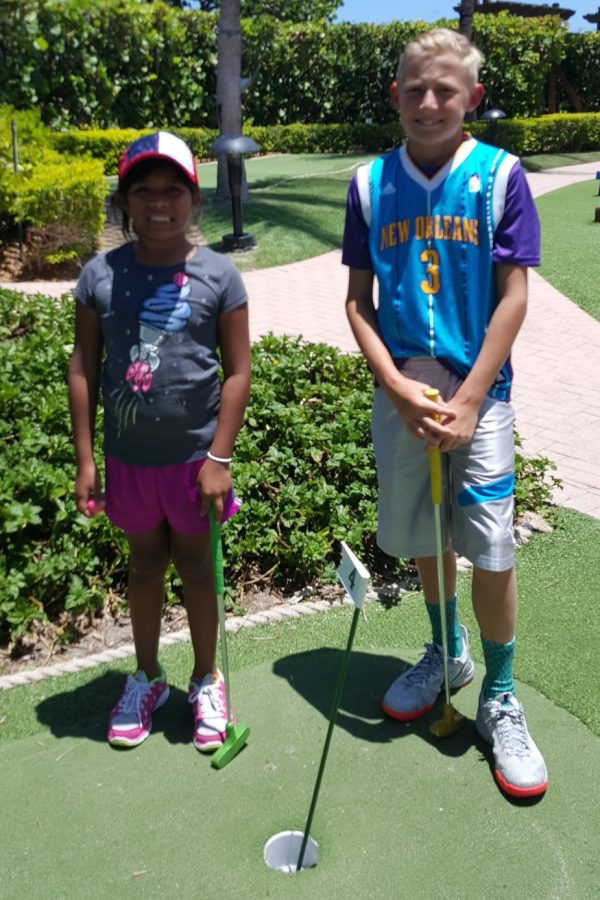 Annie and her brother, Matthew Jones, spend time at a mini-golf attration in Alabama, a trip that Annie looks back on fondly. The siblings have grown closer over time and have found that their one-year overlap at Lafayette has been positive. “Sometimes she’ll come up and hug me from behind in the halls and I’m like ‘what the heck?’, it’s different, it’s good to see her though and see her being involved in school, Matthew said.