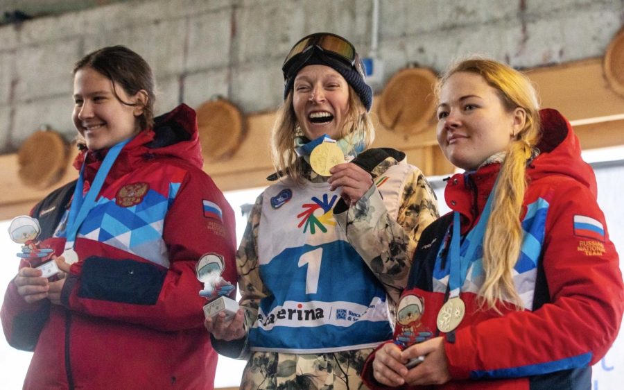 Class+of+2007+alumni+Lauren+Weibert+wins+first+place+for+Slopestyle+at+the+2019+Deaflympics+in+Italy.+Weibert+has+held+her+title+since+2015%2C+having+won+gold+in+Slopestyle+at+her+first+Deaflympics+in+Russia+as+well.