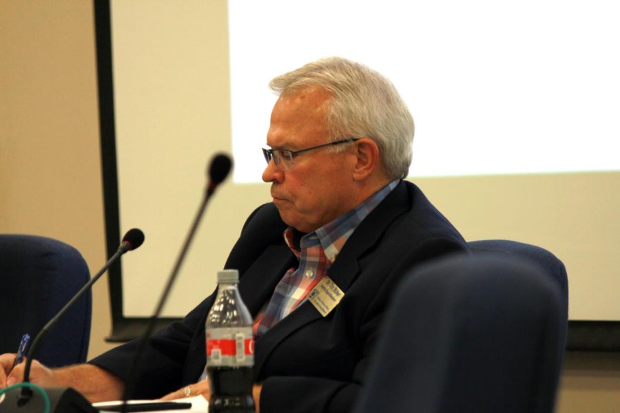 Interim Superintendent Tim Ricker on July 22, 2021, at a BOE meeting. While the Board searches for two new members. The Board has also been searching for a Superintendent since April of last year, officially announcing Dr. Curtis Cain as the new superintendent starting July 1, 2022.