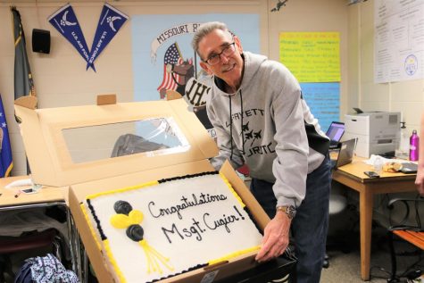 Former Lafayette ROTC teacher MSgt. Dave Cugier was a ROSE Award nominee in 2019. The ROSE Award is given to 15 Rockwood administrators or volunteers who demonstrate excellence of character, performance, leadership and service to the district. 