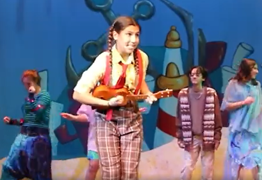 Celeste Vinas plays the title role of SpongeBob SquarePants in the LTS production which is scheduled to open Feb. 24. There are contigency plans for additional weekend shows if weather causes a delay in the opening.