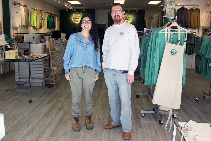 Virginia Weisar and Gary Rickerd stand in the front of the store. Weisar and Rickerd have many aspirations for the organization, including community projects and events.
