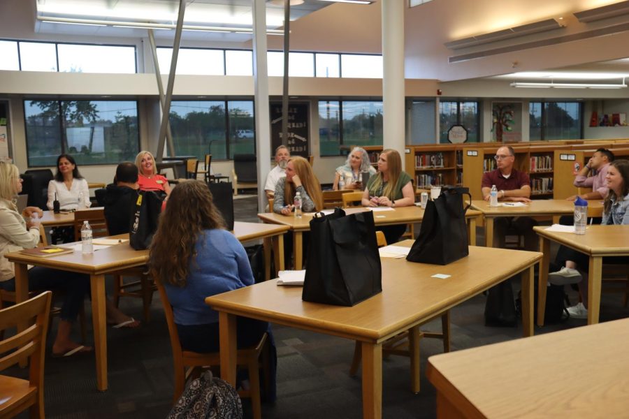 On Aug. 15, several of the incoming staff members attend a training led by Associate Principal Mike Franklin. They were shown different presentations throughout the day and got a chance to see their new classrooms as well.