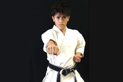 Freshman Emi Limon competes in the 2022 World Kickboxing and Karate Union Championship in Wales. Even though Limon has only been doing karate for three years, he won four medals at the October competition— a gold medals in Weapons with Music and Korean Forms, a silver medal in Hardstyle Forms and a bronze medal in Weapons with no Music.
