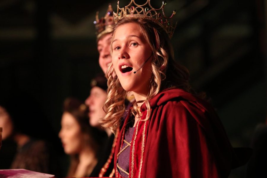 Hannah Wozniak, Class of 2019, sings during the 2018 Madrigal Dinner. The 2022 Madrigal Dinner will be on Dec. 15-16 in the Commons from about 6-9 p.m.