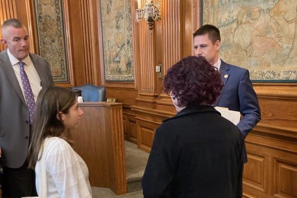 After the meeting, students were given an opportunity to meet the senators and ask Senator Koenig why the testimony was ended early. [Koenig] said they had already heard three hours of testimony last week about Bills 4 and 89, which covered similar education issues, so they had to move on to other bills, Bass said.