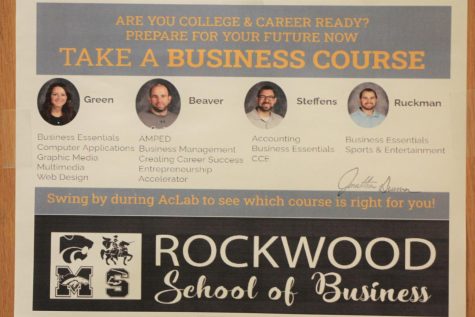 The Rockwood School of Business will be offering courses such as Accounting, Business Management and Graphic Media for the 2023-2024 school year. Student will be able to sign up for these and many other courses starting Jan. 27.