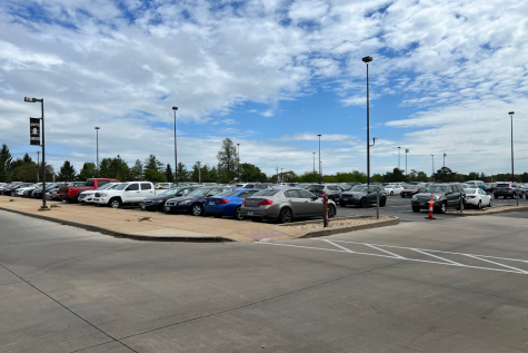 Students will be able to purchase parking passes online beginning July 26. The Lafayette High School parking lot contains a total of 980 spaces. 
