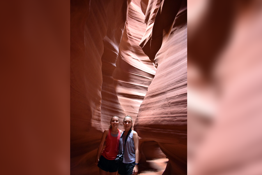 During+their+2019+trip+to+Arizona%2C+the+Roy+twins+visited+a+chasm+in+Antelope+Canyon.+Their+trip+to+Arizona+was+a+part+of+a+larger+mission+to+visit+all+50+states.+