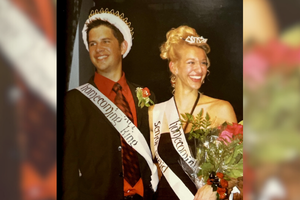 Language arts teacher Jillian Flores won Homecoming Queen at her senior Homecoming in 2006. Flores also said  her boyfriend at the time, Tyler Filmore, won Homecoming King, making the night even more special. 