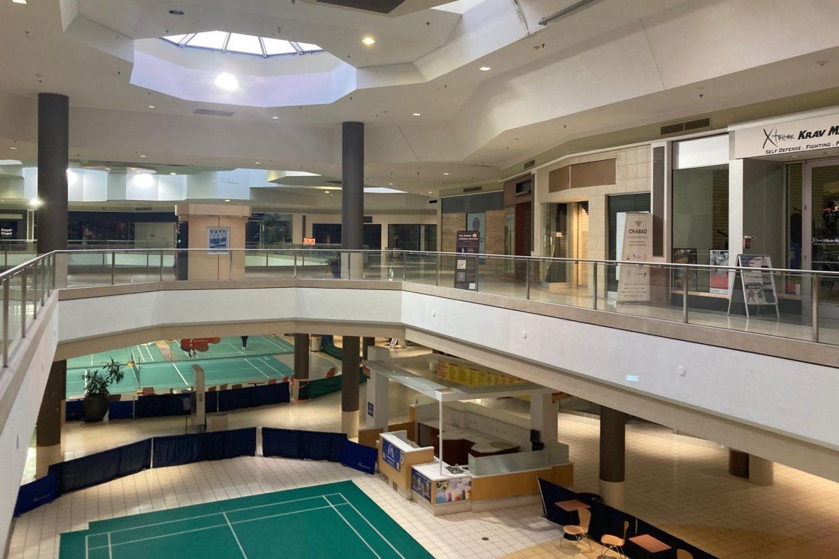 Many empty storefronts occupy Chesterfield Mall. That is a cause of the redevelopment. [In the redevelopment plan,] retail will flank the centralized park to add to the downtown flavor, Petree Powell, Assistant City Planner for the City of Chesterfield, said.