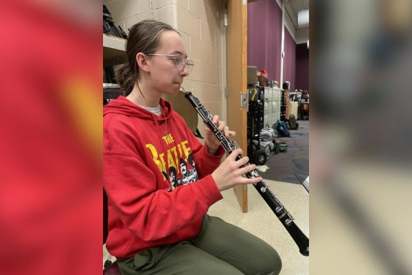 Although being only one of the two oboe players in the school, freshman Elise Morton said she will continue playing the instrument throughout high school. “[Playing the oboe] makes me feel special because I know Im playing a rare instrument and I love having a challenge because there’s something to improve on and get even better,” Morton said.