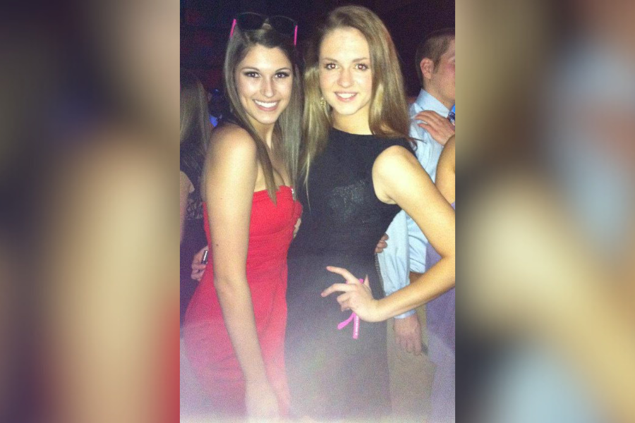 During her sophomore year in St. Joseph's Academy, world language teacher Sarah Pearl (left) attended her homecoming dance in 2012.