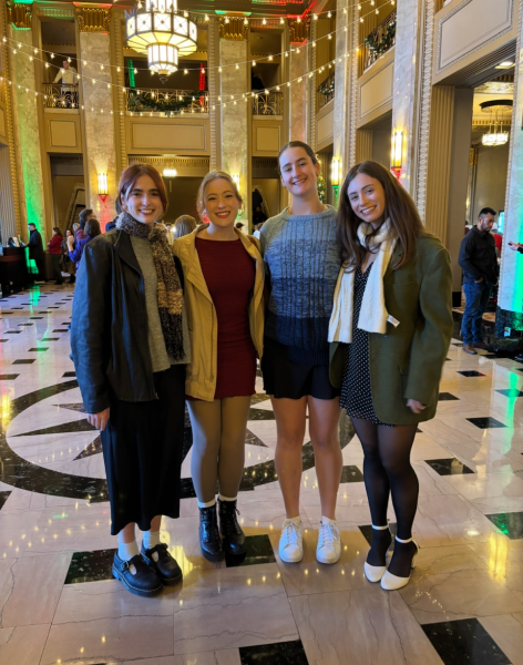 Kirtley sisters wear dresses in support of STL Spark and Dressember in order to raise awareness about human trafficking.

Photo courtesy of Kirtley family