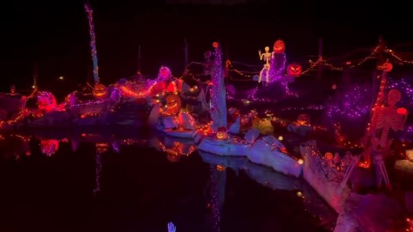 Donohoo decorates his home extravagantly for the Halloween season for his own and his neighbors' enjoyment. Photo Courtesy of David Donohoo