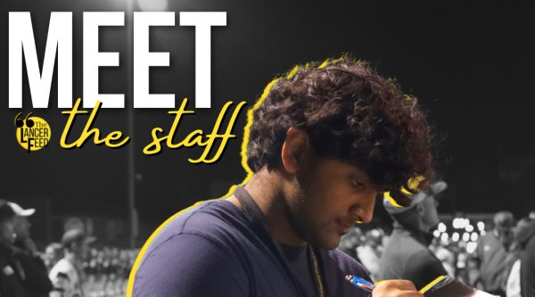 Starting his final year on staff, senior Rishit Sohaney likes to live cover sports and write sports articles." I like Student Publications because of its open and welcoming culture. I get to collaborate with great people," said Sohaney. Art by Darby Morel.