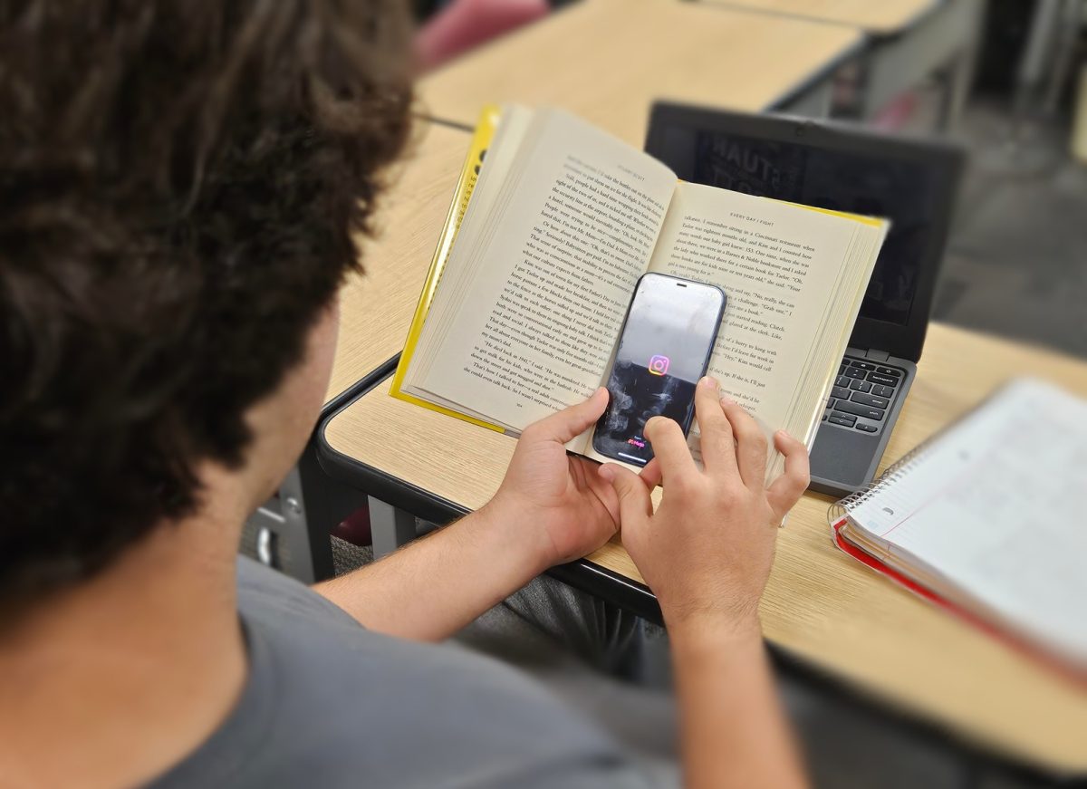 Although the phone ban has been in effect for months now, students still find ways to use phones in class.
