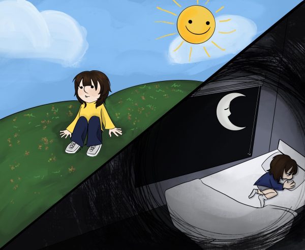 Decreased sunlight is a leading cause of seasonal depression. Graphic by Marlie French